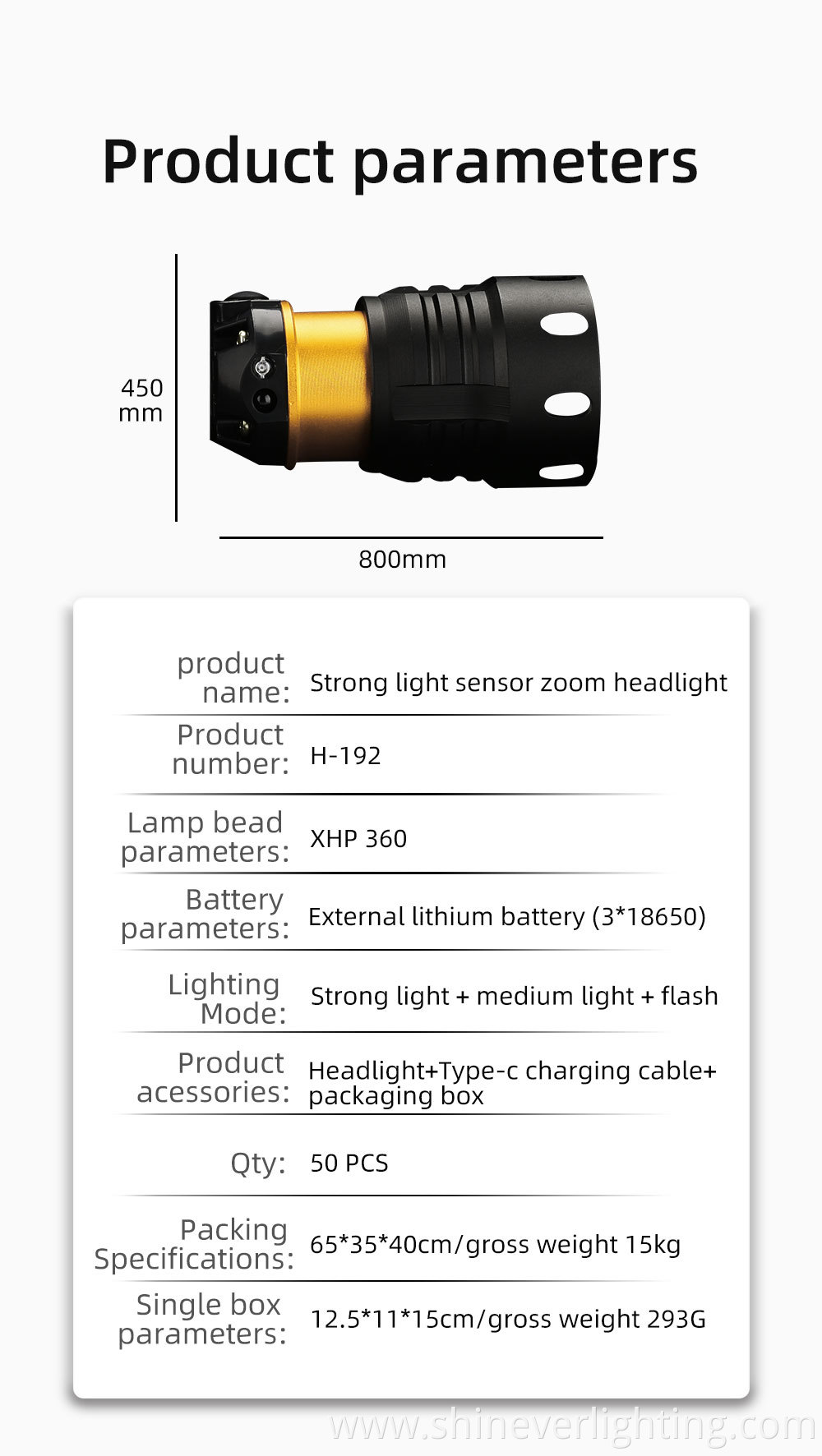 led rechargeable working light